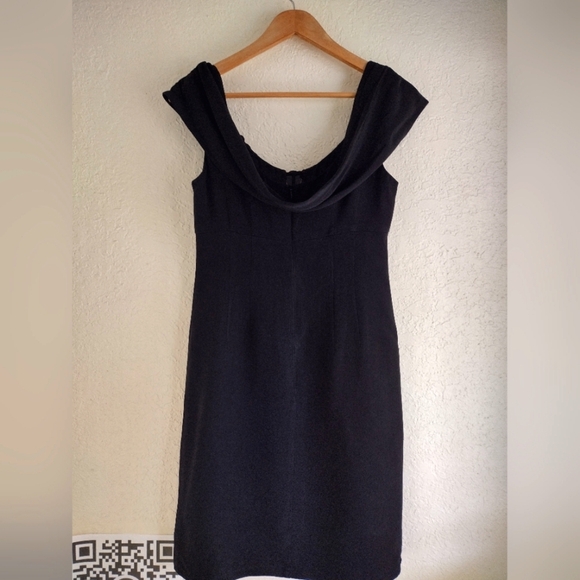 Nanette Lepore Black Silk Midi Dress With Embellishments - Picture 5 of 5